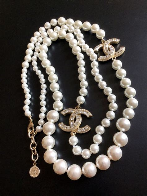 chanel candy necklace|coco Chanel pearl necklaces.